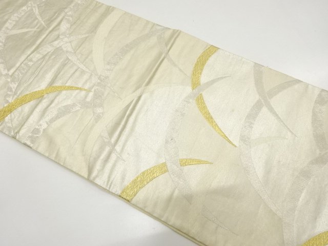 JAPANESE KIMONO / ANTIQUE SHIBAKUSA PATTERN WOVEN FUKURO OBI (MATERIAL